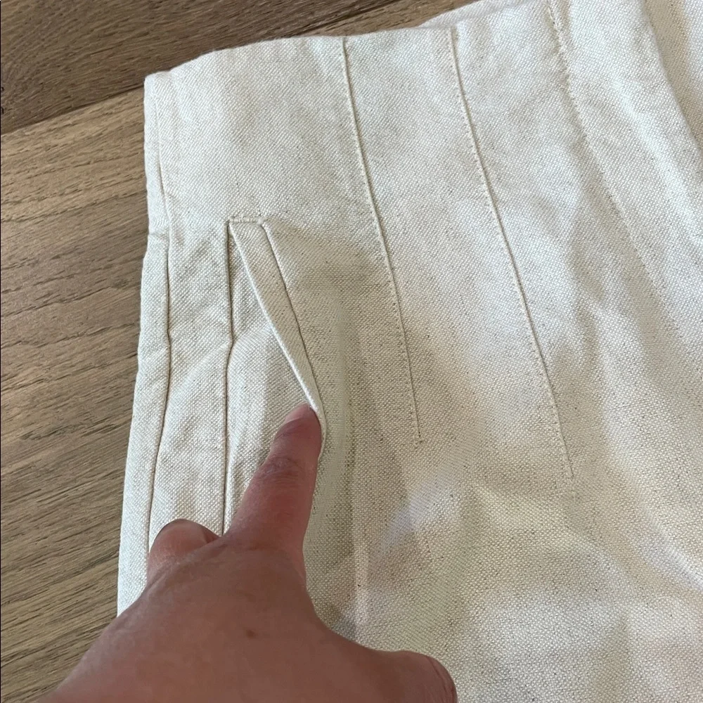 Zara Linen Blend High Waisted Pants Bloggers Fav Size Large